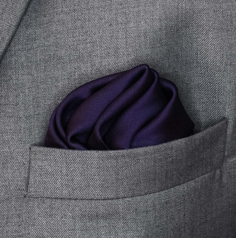 Dark Mauve Solid - Silk Pocket Square
