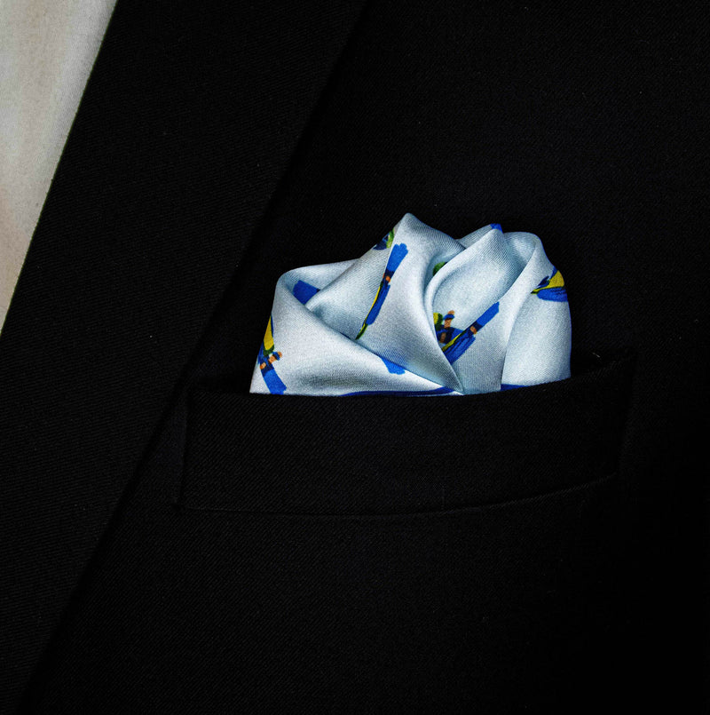 Macaw Print – Silk Pocket Squares