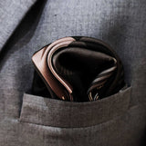 BLACK & WHITE ABSTRACT - SILK POCKET SQUARES