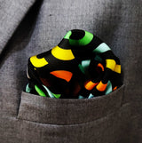 Multi Doodle Art - Silk Pocket Square