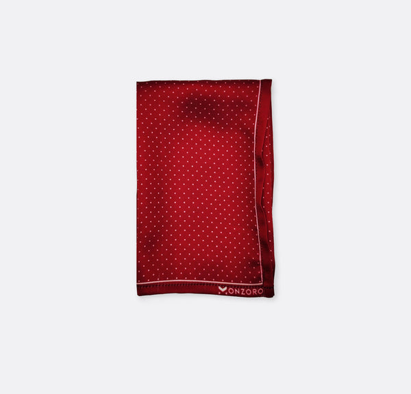 Merlot Mini Polka Dots - Silk Pocket Square