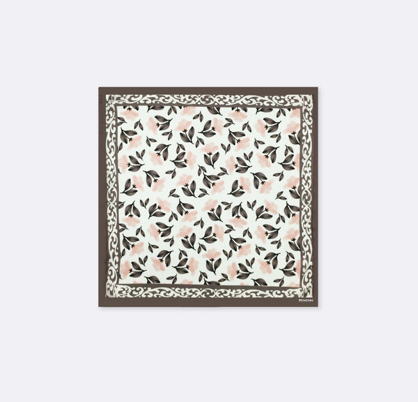 Pink and Grey - Silk Pocket Square