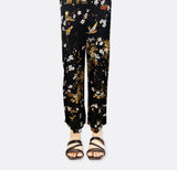 floral box pleated trouser