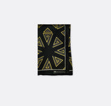 BLACK & GOLD GEOMETRIC - SILK POCKET SQUARES