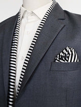 Retro Run Silk Scarf & Pocket Square Set