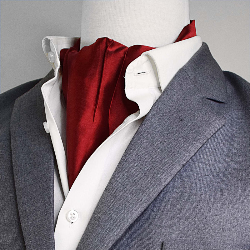 Bordeaux Wine - Men Silk Ascot