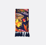 THE MIGHTY BLUE JUNGLE SILK - SILk men scarves