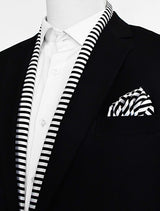 Retro Run Silk Scarf & Pocket Square Set