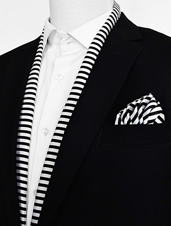 Retro Run Silk Scarf & Pocket Square Set