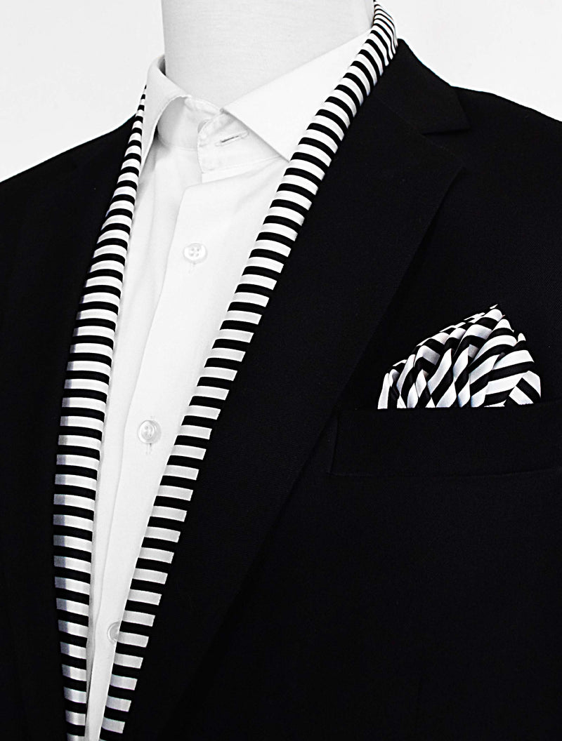 Retro Run Silk Scarf & Pocket Square Set