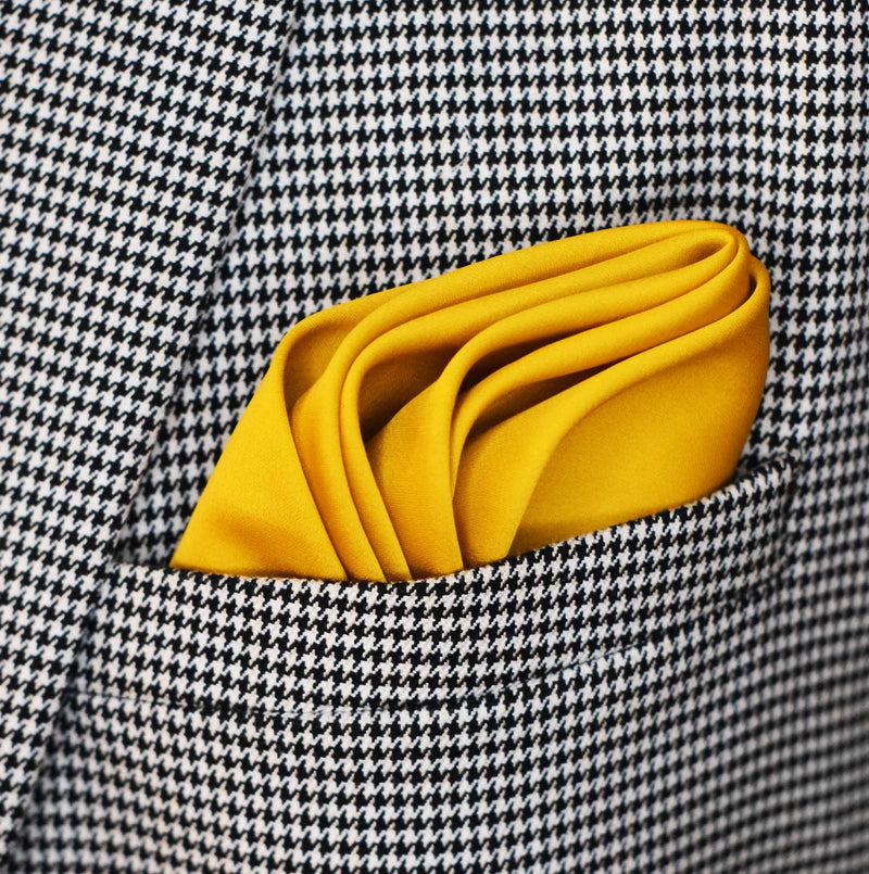 Mustard Solid - Silk Pocket Square