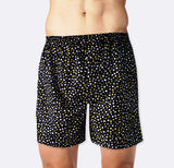 Boxer Short - White & Yellow Mini Polka Dot - Boxer Shorts | Monzoro Pakistan