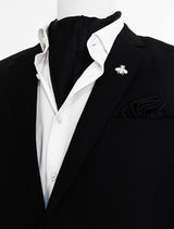 The Black Matter Silk Ascot Set