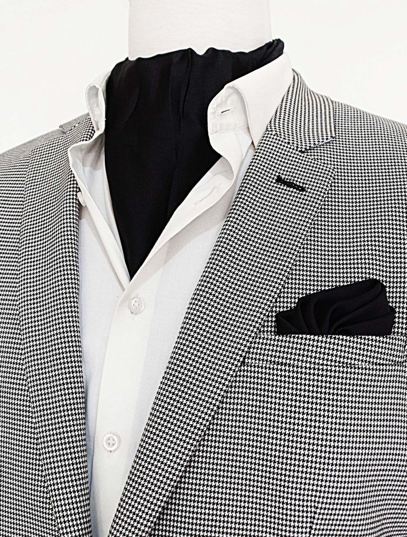 The Black Matter Silk Ascot & Pocket Square Set
