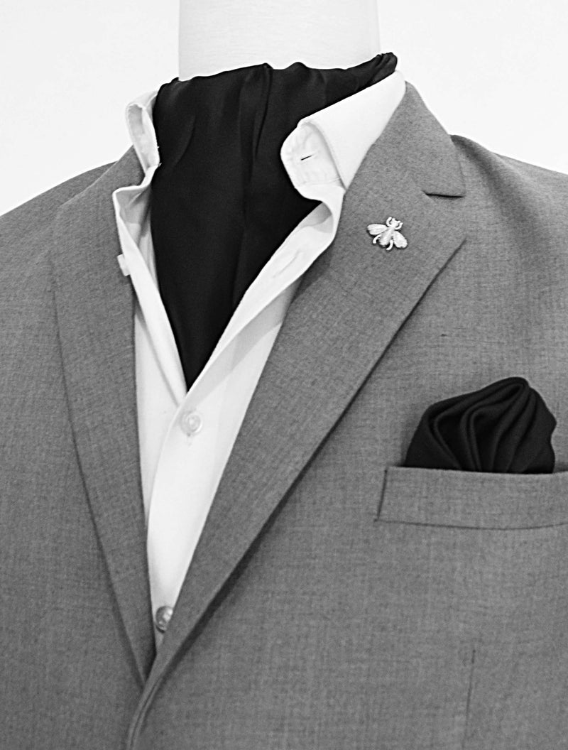 The Black Matter Silk Ascot Set