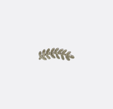 Barley Leaf Silver Lapel Pin