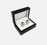Skull and Bones – Silver Men's Cufflinks - Cufflinks | Monzoro Pakistan