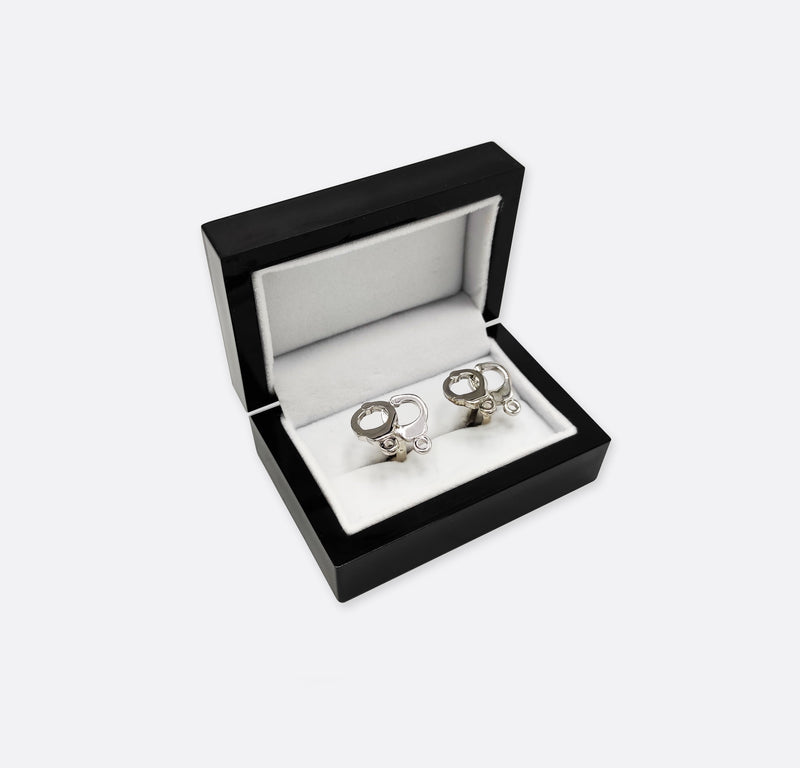 Cuff Him – Silver Cufflinks