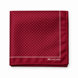Burgundy Starlight Silk Pocket Square