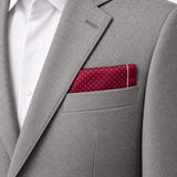Burgundy Starlight Silk Pocket Square