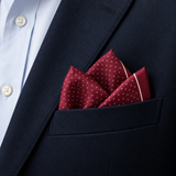 Burgundy Starlight Silk Pocket Square
