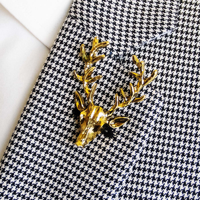 Alpha Antler - Bright Golden Lapel Pins