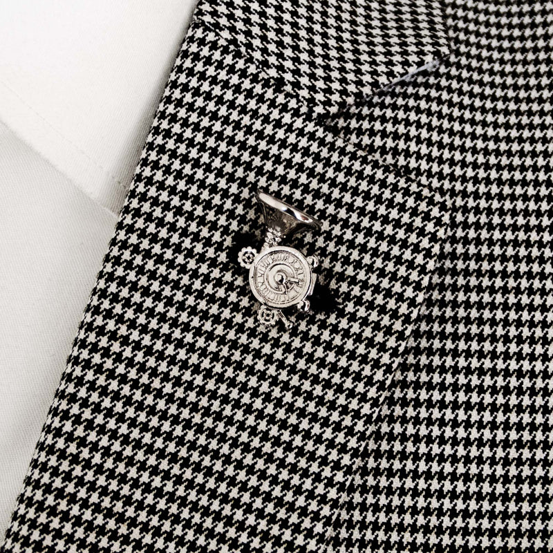 FRENCH HORN SILVER LAPEL PINS