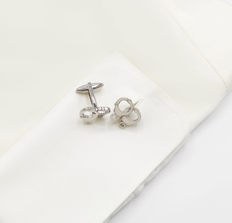 Cuff Him – Silver Cufflinks