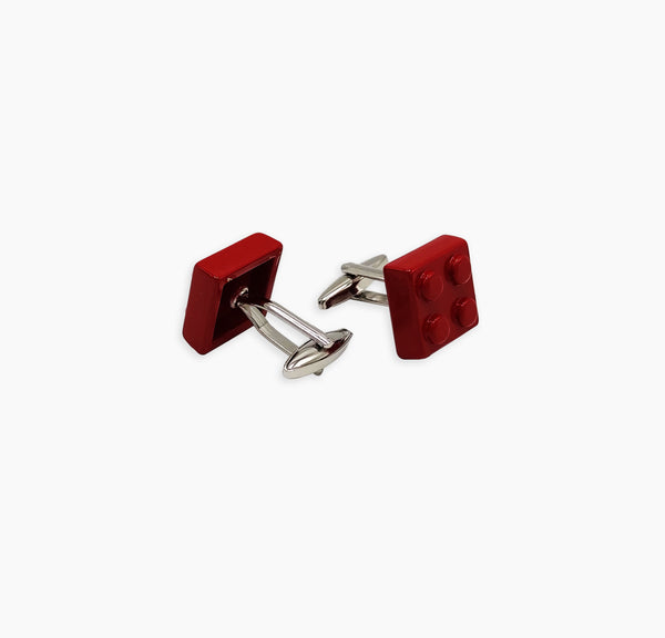 Building Block Red – Metal Cufflinks