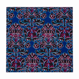Electric Damask Silk Pocket Square