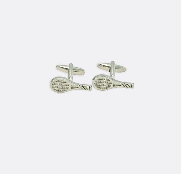 Play Tennis - Silver Cufflinks