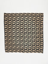Monochrome Labyrinth Silk Pocket Square