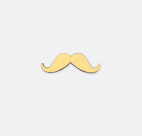 Golden Moustache – Golden Lapel Pins