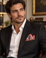 Marrakesh Mandala Silk Pocket Square