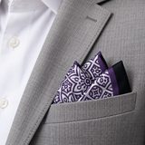 Midnight Magenta Silk Pocket Square