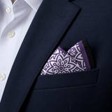 Midnight Magenta Silk Pocket Square