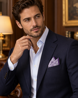 Midnight Magenta Silk Pocket Square