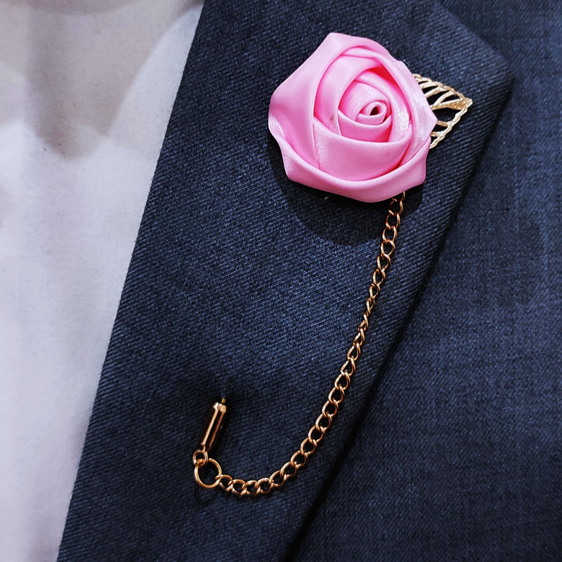 Pink Floral Lapel pins