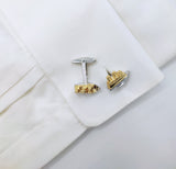 Cruise – Silver & Golden Mens Cufflinks