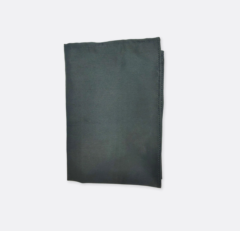 Charcoal Solid - Silk Pocket Square