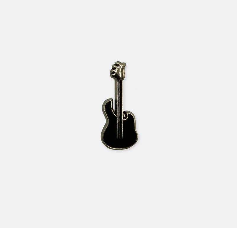 BLACK GUITAR Gunmetal LAPEL PINS