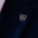 Turkish Knight Shield – Black And Silver Lapel Pins