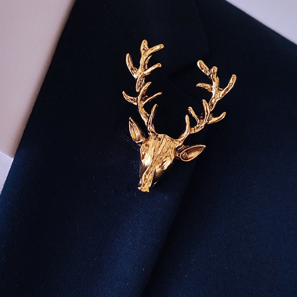 Alpha Antler - Bright Golden Lapel Pins