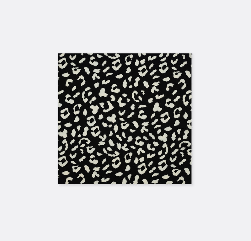 Black and White Leopard SilK Pocket Squares