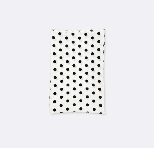 Snow White Base Polka - Silk Pocket Square