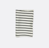 Sleek Black & White Stripes - Silk Pocket Square - Pocket Squares | Monzoro Pakistan
