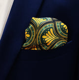 Mustard Botanical – Silk Pocket Square