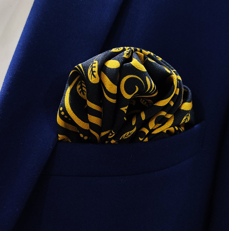 Chinese Floral Art – Silk Pocket Square