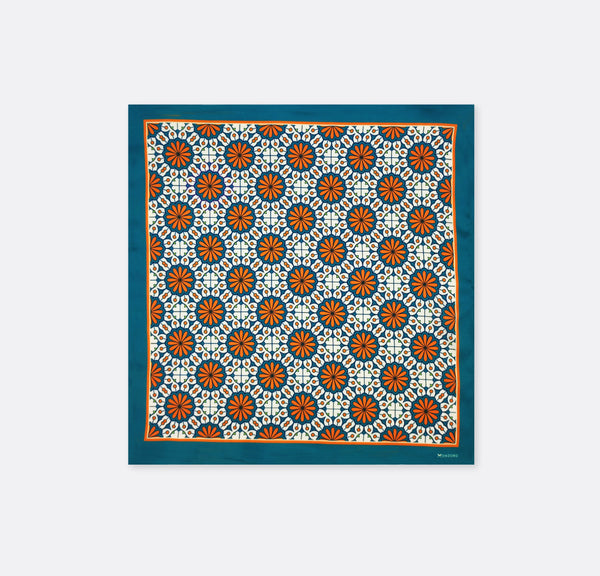 Mexican Floral Loop - Silk Pocket Square