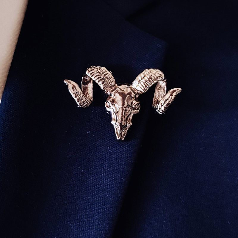 Gunmetal Black Markhor Lapel Pins